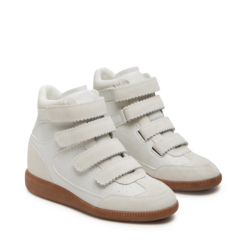 Mustang Sneaker White Suede